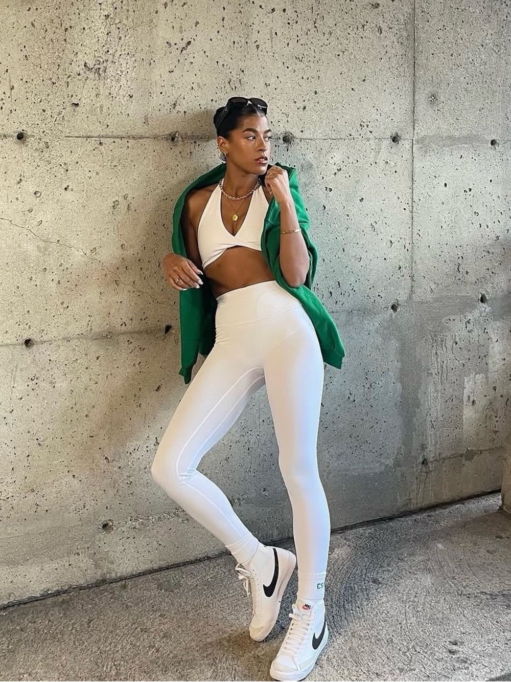 CSB Serenity Scrunch Leggings White